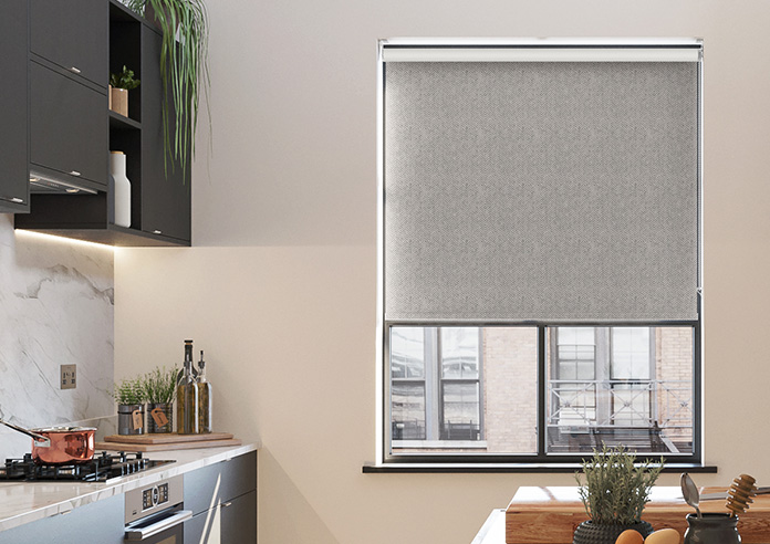 Chevron Stripe, Toast Brown - Twist&Fit Roller Blind - Image 3
